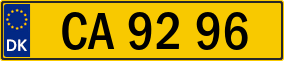 Trailer License Plate